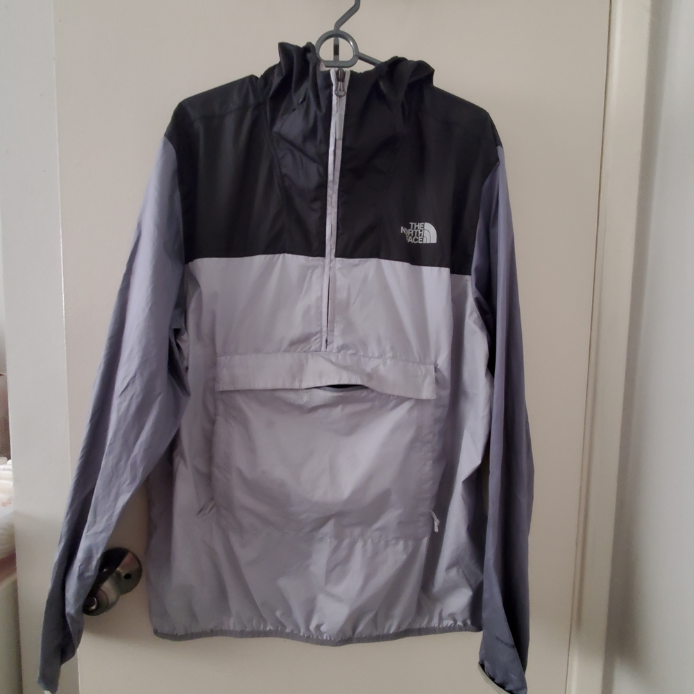 The North Face Black and Gray Windbreaker